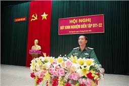 Sư đoàn 346 rút kinh nghiệm diễn tập chỉ huy - cơ quan 1 bên 2 cấp trên thực địa